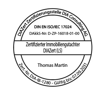 DIAZert-Zertifizierungszeichen von Thomas Martin